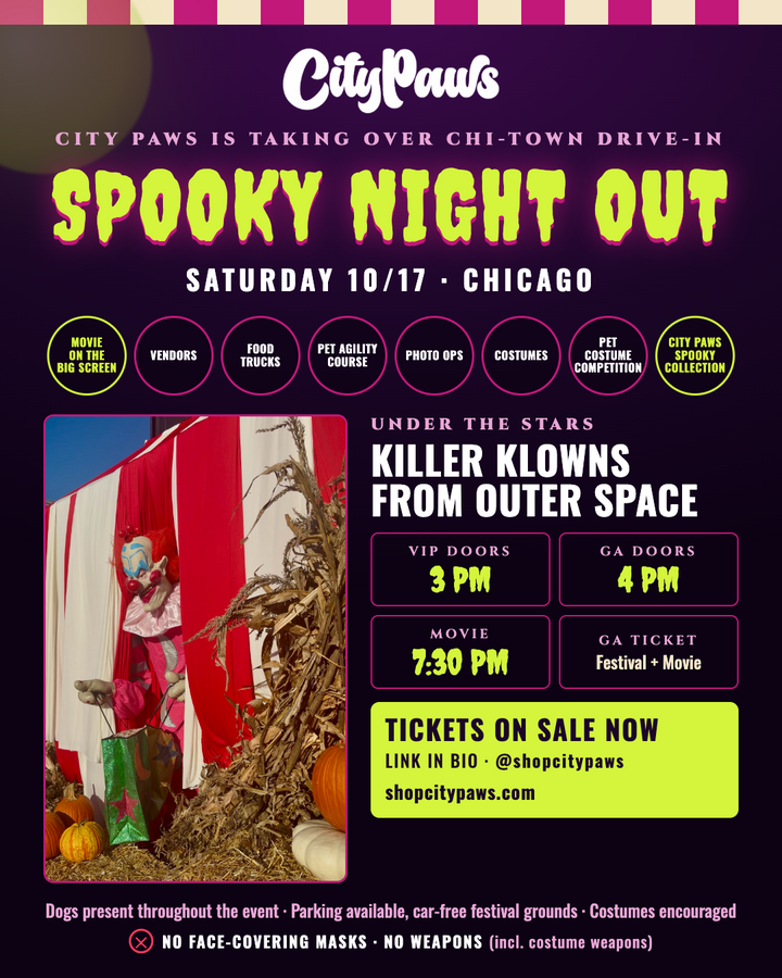 City Paws Spooky Night Out & Killer Klowns From Outer Space Tickets
